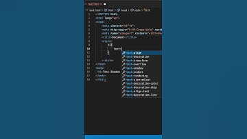 Shadow Text Effect in HTML and CSS #shorts