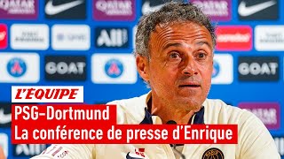 Luis Enrique avant PSG-Dortmund : 