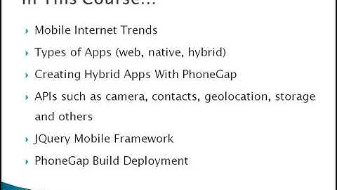 Learn to Build Mobile Apps from Scratch - learn PhoneGap