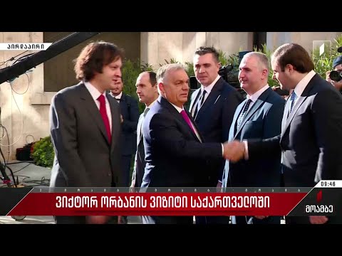 უნგრეთის პრემიერ-მინისტრის დახვედრის ოფიციალური ცერემონია