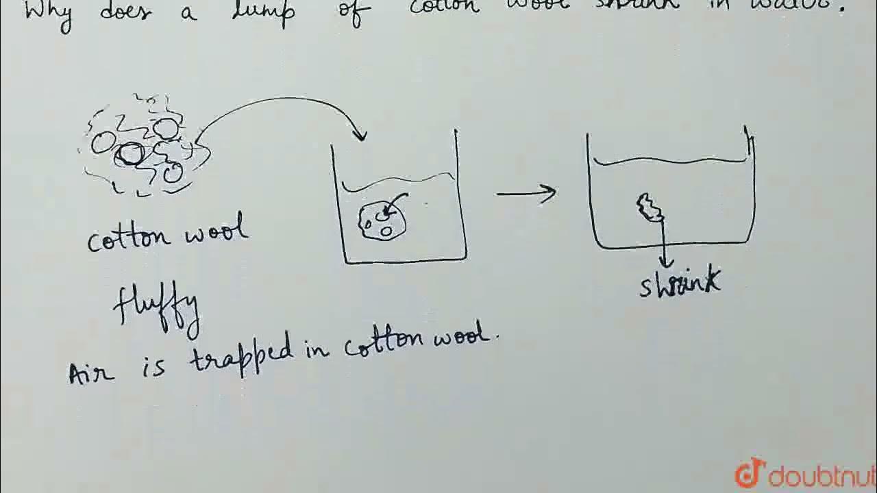 why-does-a-lump-of-cotton-wool-shrink-in-water-class-6-air-around
