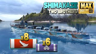 เรือพิฆาต Shimakaze: น่าตื่นเต้นจนถึงตอนจบ - World of Warships