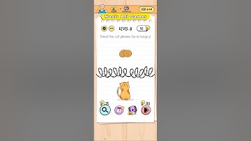 Brain Test Level 8 Feed the cat please. He is Hungry Walkthrough