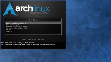 Arch Linux installs fine from archlinux-2018.03.01-x86_64.iso (kernel 4.15.6-1)
