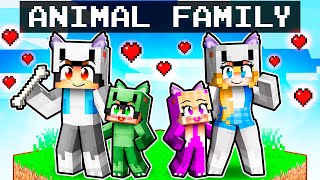 Having an ANIMAL FAMILY in Minecraft!