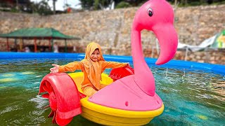 AQILA BERMAIN SEPUASNYA DI PLAYGROUND DEPOK FANTASY LAND SAWANGAN