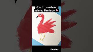 Hand painted Flamingo #viral#art#painting#trending#foryou#drawing#artforkids#shorts#ytshorts#kids