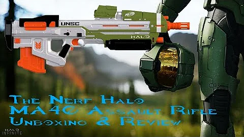 The Nerf Halo MA40 Assault Rifle Unboxing & Review
