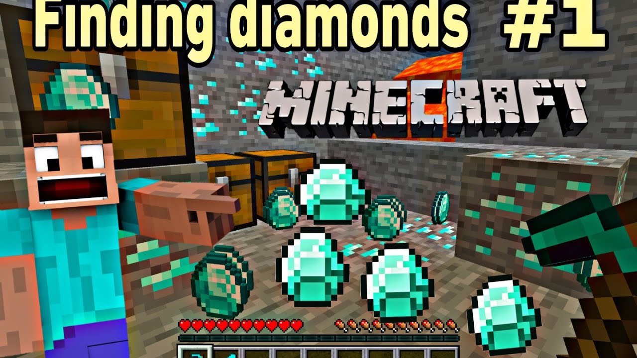 I FOUND DIAMONDS IN my first episode | MINECRAFT SURVIVAL SERIES| #1 ...