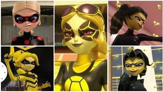 chloe bourgeois all akumatized version name in miraculous ladybug..🦹🧛🧞🐝