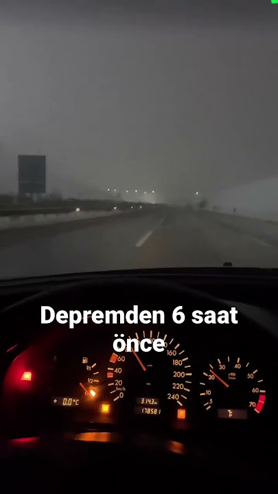 Depremden 6 saat önce çekilmiş