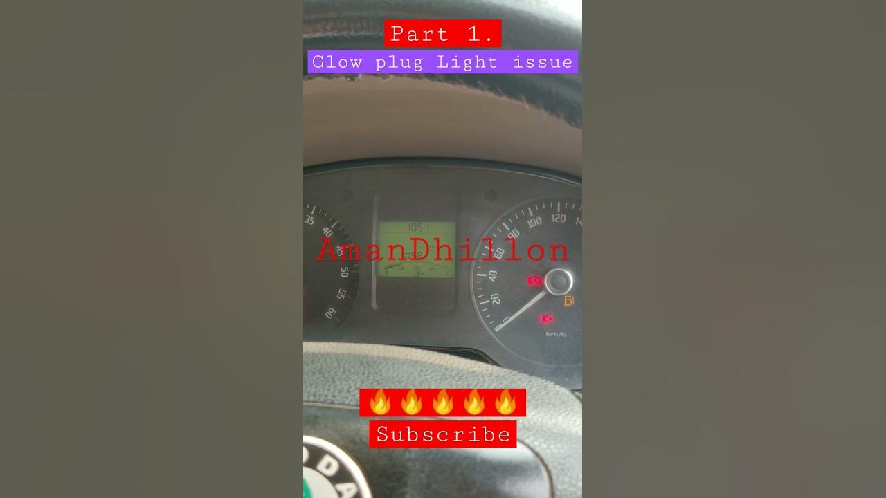 Skoda Rapid Glow Plug Light issue Part 1 - YouTube