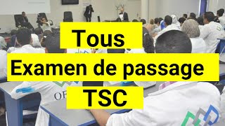 Examen de passage  - Technicien Spécialisé en Commerce