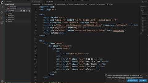 [HTML] - [1. HTML CƠ BẢN] Bài 1: Cài đặt phần mềm