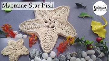 DIY Macrame Starfish | Macrame Sea Star | Summer Nautical BOHO Decor | Easy Macrame Tutorial