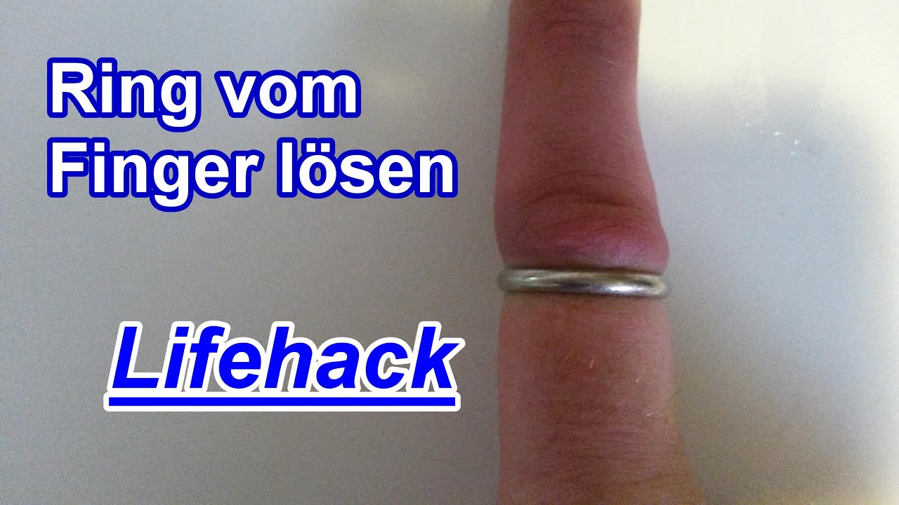 Wie Bekommt Man Einen Ring Vom Finger Engen Ring vom Fingen ganz einfach abbekommen - Festsitzenden Ring