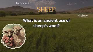 Sheep Fact 43 - What is an ancient use of sheep's wool?