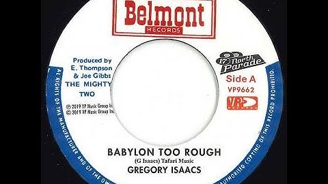 Gregory Isaacs - Babylon Too Rough - Belmont Records 1975