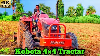 Kobota 55HP 4wd Tractor rotary tiller Stuck With performance Review | Mahindra Tractor power |