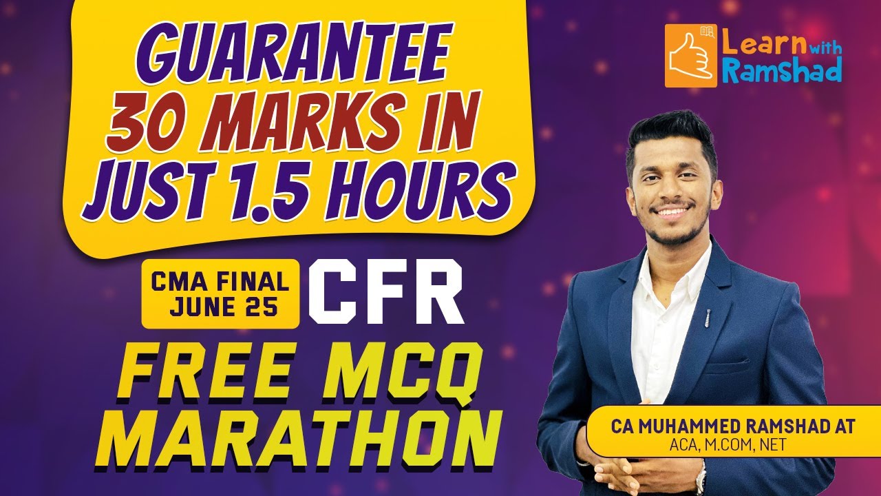 CMA FINAL JUNE 25 CFR   MCQ MARATHON