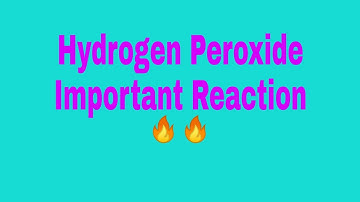 Hydrogen Peroxide As An Oxidising Agent And Reducing Agent | #shorts