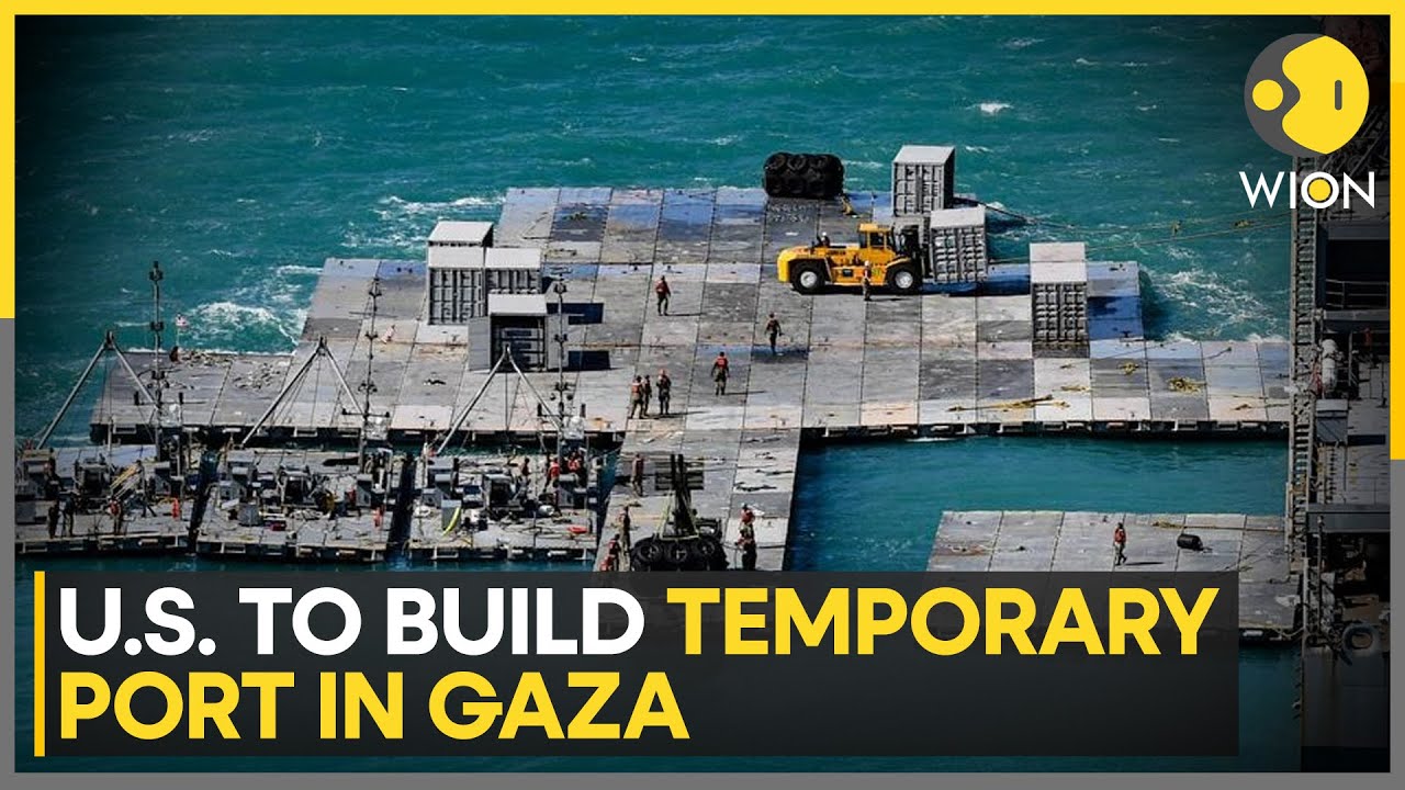 US building temprary ports in Gaza for aids, to focus on humanitarian assistance by the sea | WION