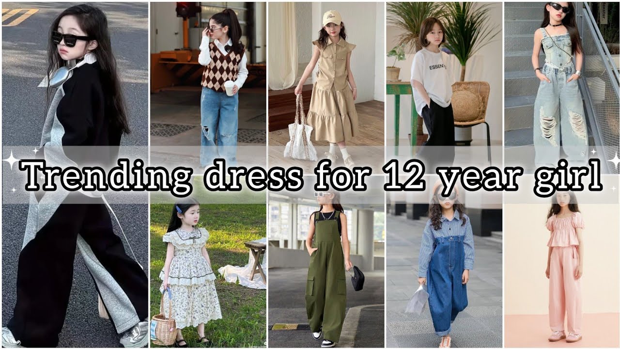 🥰✨ outfits for 12 year old girls / new trendy dresses for girls 2025 