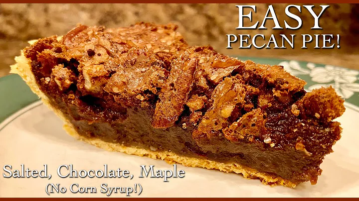 Chocolate Pecan Pie Recipe! WITHOUT CORN SYRUP! Pe...