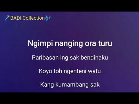 Ngimpi Ora Turu - Didi Kempot - Karaoke No Vocal Remove
