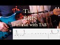 KRIS - Tiara - Guitar Intro &amp; Solo Tutorial with TAB