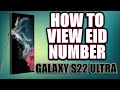 How to View EID number of Samsung Galaxy S22 Ultra 5G Android 12