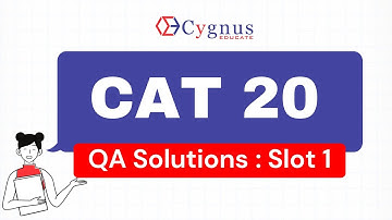 CAT 2020 Solution | Slot 1 Quant | Quadratic Eq | integer solutions (𝑥^2−7𝑥+11)^((𝑥^2−13𝑥+42))=1