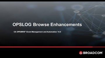 CA OPS/MVS Event Management and Automation 14.0 - OPSLOG Browse Enhancements