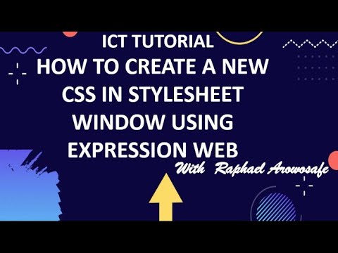 HOW TO CREATE A NEW CSS IN WEB EXPRESSION #igcse - YouTube