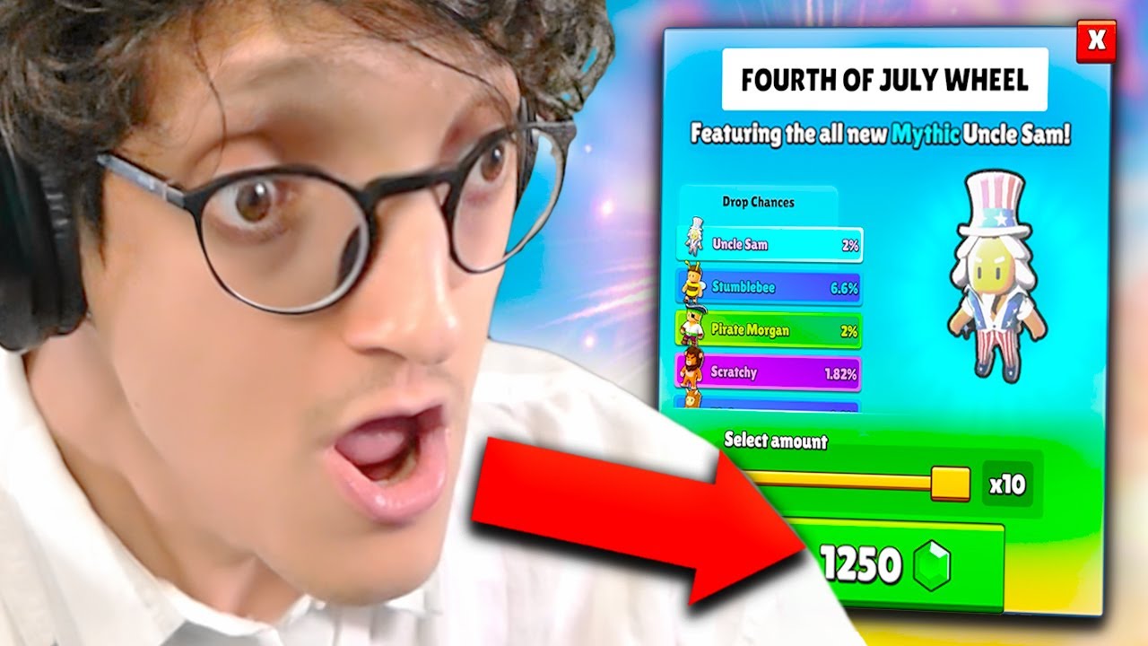 ΑΝΟΙΓΩ ΤΑ FOURTH OF JULY SPINS ΣΤΟ STUMBLE GUYS!🎇