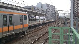 E257 11両 あずさ 八王子駅入線シーン