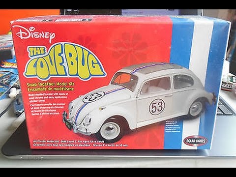 Paleis Bron etiquette Herbie The Love Bug Model Kit Overview - YouTube