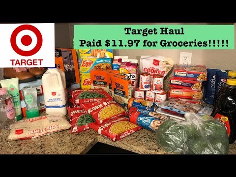 Target Extreme Couponing Haul! Paid $11.97 for Groceries!!!!