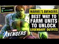 Marvel's Avengers - Fastest Way To Earn Units To Buy Legendary Outfits!