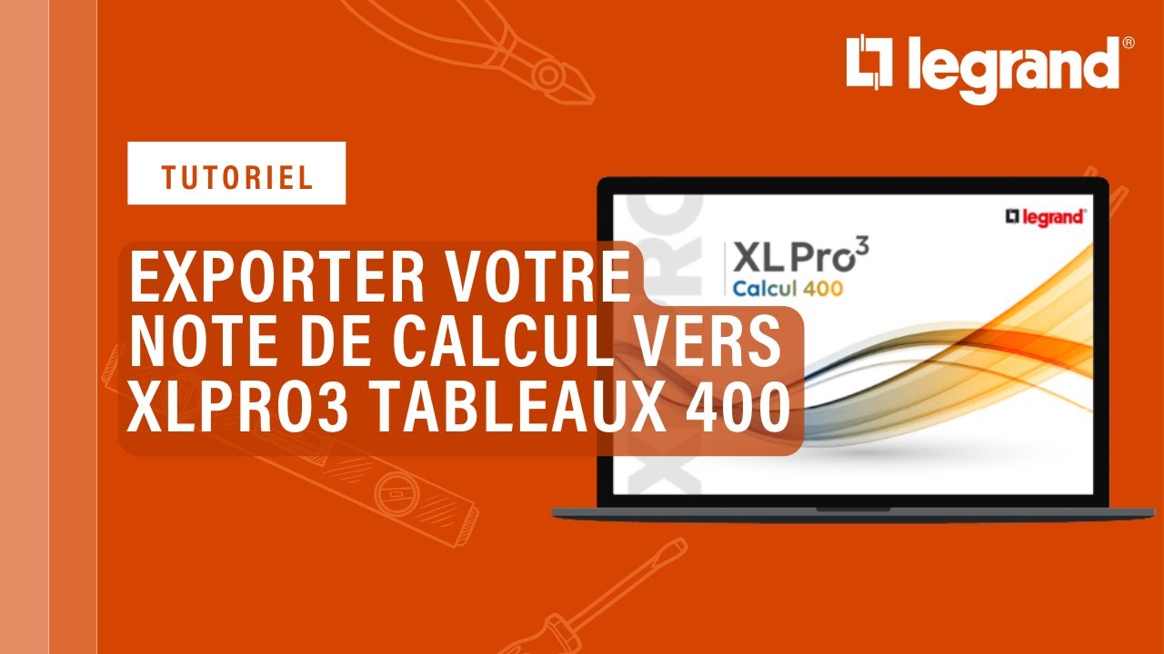 Comment exporter les éléments de votre note de calcul vers XLPro3 Tableaux 400 ?