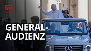 Generalaudienz mit Papst Leo XIV. am Mittwoch, 06.05.2026