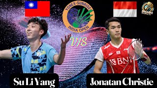 Epic Showdown: Jonatan Christie vs. Su Li Yang - Battle for the India Open 2025 Final Spot!