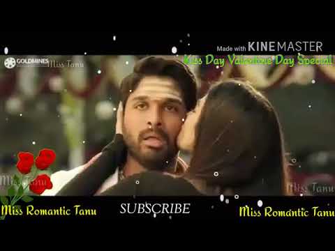 Allu Arjun and Pooja || DJ movie kissing  sence