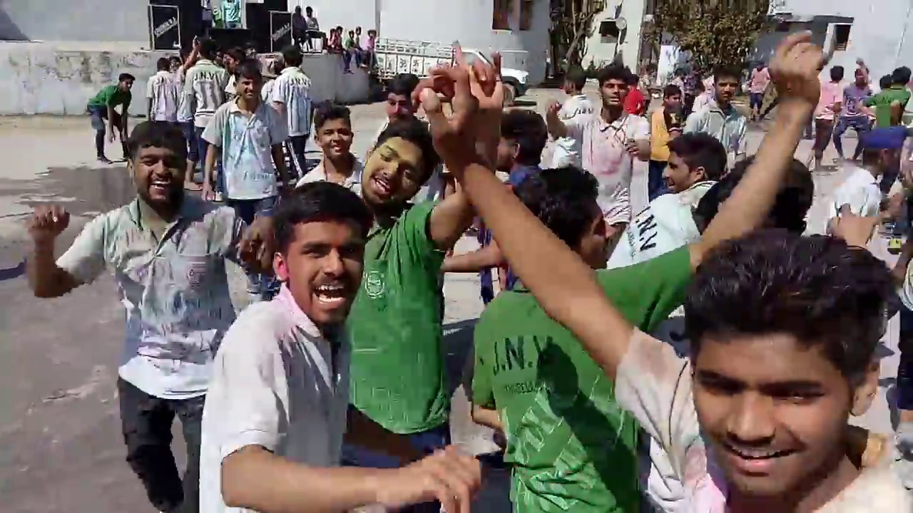 Jnv Una Holi Celebrations