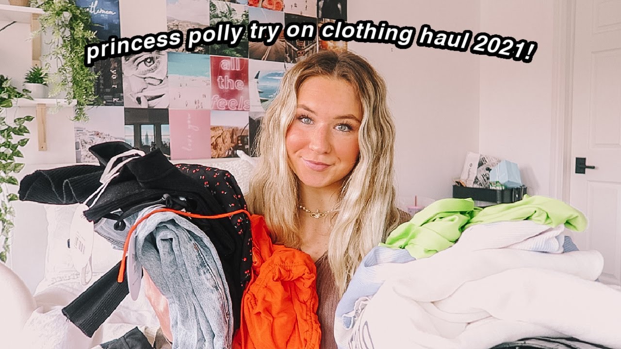 princess polly try on clothing haul 2021! - YouTube