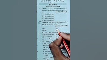 Classification of Elements and Periodicity in Properties #neet #pyq #mcq #aiims #shorts #ytshorts