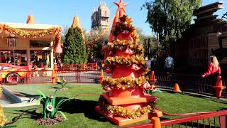 Cars Land Christmas Decorations California Adventure 2018