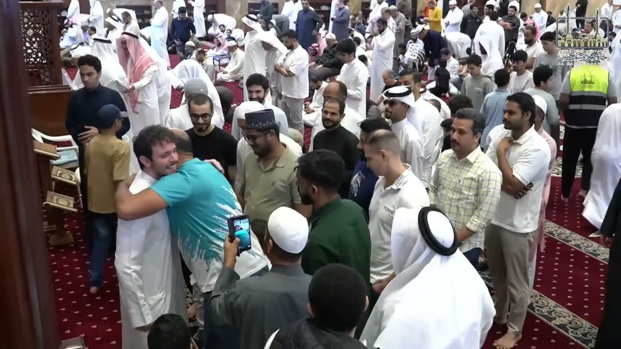 بحمد الله وتوفيقه في أول جمعة من رمضان  بعد صلاة الجمعة  تم إشهار إسلام أحد الإخوة من إيطاليا