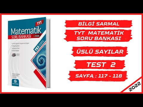 ÜSLÜ SAYILAR TEST 2 ( BİLGİ SARMAL TYT MATEMATİK SORU BANKASI ÇÖZÜMLERİ ) 2022