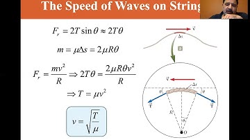 University Physics Lectures, Speed of Waves on Strings